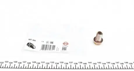Болт слива масла Hyundai Accent/Tucson/Santa Fe/Kia Rio/Cerato 1.1D-2.2D 01- (M14x1.5x23) ELRING 587.360