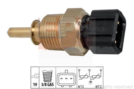 Датчик температури охолоджуючої рідини Hyundai Tucson 1.6-2.0 CRDi/2.0 LPG/2.7 04- EPS 1.830.367