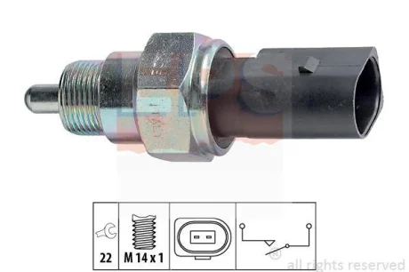 Датчик увімкнення заднього ходу Skoda Fabia/Praktik I 1.0-1.4 98-03 (M14x1) EPS 1.860.238