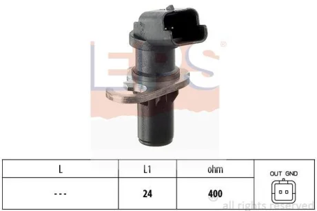 Датчик положення колінвала Citroen Berlingo/Peugeot Partner 1.6i 00- EPS 1.953.305 (фото 1)