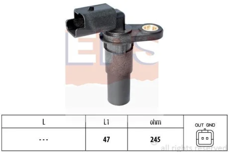 Датчик положення колінвалу Renault Laguna III/Scenic III 1.6 16V 08- EPS 1.953.536