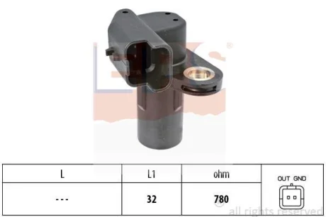 Датчик положення колінвалу Renault Trafic/Opel Vivaro 1.9dCi 01- EPS 1.953.553