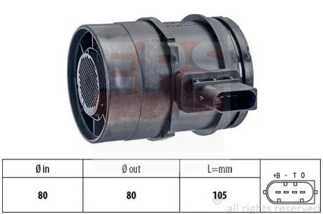 Витратомір повітря MB Vito/Viano (W639) 2.2CDI 03-10 EPS 1.991.126