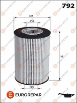 Фільтр масляний Volvo S60/S80/V60/V80/XC60/XC70 2.0/2.4 D 07- EUROREPAR 1637766580
