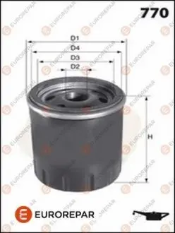 Масляный фильтр Jumper3-Boxer3 22DT 130 Л.С. PSA EUROREPAR 1637767680