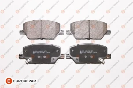 Колодки гальмівні дискові (комплект 4 шт) EUROREPAR 1675989580