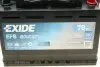 Акумуляторна батарея 70Ah/760A (278x175x190/+R/B13) (Start-Stop EFB) EXIDE EL700 (фото 2)
