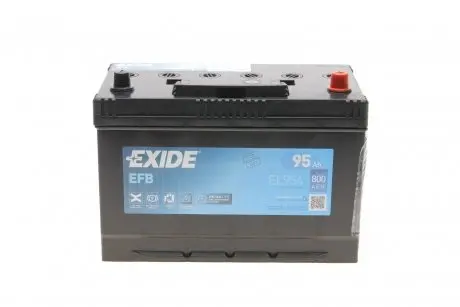 АКБ 6СТ-95 R+ (пт800) (необслуж) Asia EFB (Start/Stop) EXIDE EL954