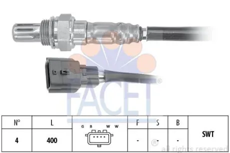 Датчик кислорода (лямбда-зонд) Renault Logan II (16-) 1.0 Sce 75 (10.8225) FACET 108225