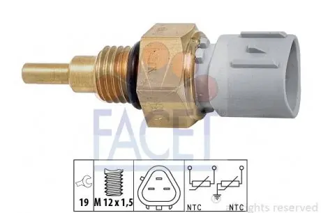 Датчик температуры Toyota Camry 2.0 (01-06) FACET 7.3368