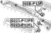 Тяга стабілізатора перед. NISSAN Primera 02- Л. FEBEST 0223-P12FL (фото 2)