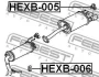Гумівка глушника FEBEST HEXB-005 (фото 2)