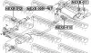 Кронштейн кріплення глушника FEBEST NEXB009 (фото 3)