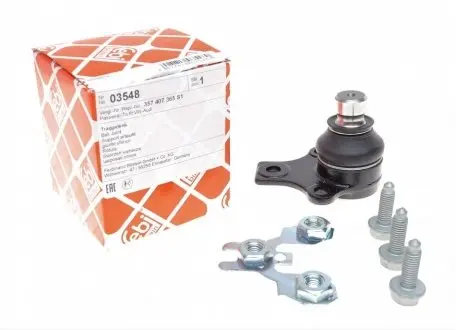 Опора шаровая (передняя/снизу) VW Caddy 96- (d=19mm) FEBI BILSTEIN 03548