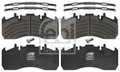 Фото комплект гальмівних колодок задн/передн MERITOR RVI C, MIDLUM VOLVO FE, FE II, FH, FH II, FH III, FH12, FH16, FH16 II, FH16 III, FL II, FL III, FM, FM12, FM9, FMX D11A-330-MDS2043A 08.93- FEBI BILSTEIN 16906 Комплект гальмівних колодок задн/передн MERITOR RVI C, MIDLUM VOLVO FE, FE II, FH, FH II, FH III, FH12, FH16, FH16 II, FH16 III, FL II, FL III, FM, FM12, FM9, FMX D11A-330-MDS2043A 08.93- FEBI BILSTEIN 16906