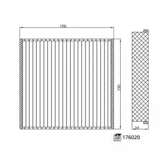 Фото фільтр салону FEBI BILSTEIN 176020 Фільтр салону FEBI BILSTEIN 176020