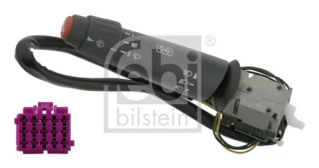 Фото перемикач комбінов. під кермом (Сигнал склоочисники фари індикатори, сірий) MERCEDES ACTROS, ACTROS MP2 / MP3, ATEGO, ATEGO 2, AXOR, AXOR 2, CONECTO (O 345), ECONIC, O 403 01.77- FEBI BILSTEIN 19698 Перемикач комбінов. під кермом (Сигнал склоочисники фари індикатори, сірий) MERCEDES ACTROS, ACTROS MP2 / MP3, ATEGO, ATEGO 2, AXOR, AXOR 2, CONECTO (O 345), ECONIC, O 403 01.77- FEBI BILSTEIN 19698