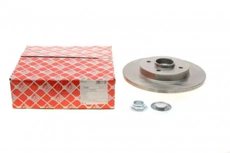 Диск тормозной (задний) Citroen Berlingo/Peugeot Partner 08- (267.8х12) (+ABS) (с подшипником) FEBI BILSTEIN 37680