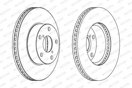Гальмівний диск FERODO DDF1216C