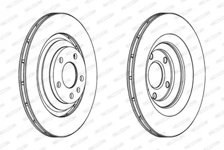 Диск гальмівний FERODO DDF1240C