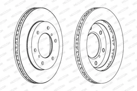 Диск гальмівний FERODO DDF1384C