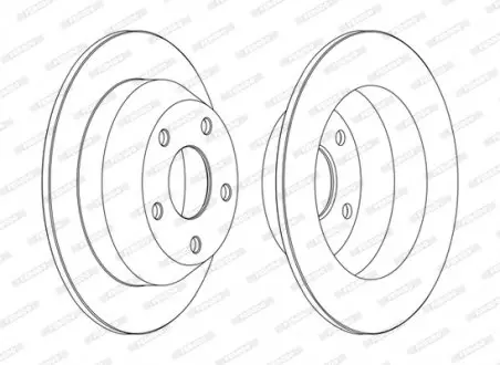 Диск гальмівний FERODO DDF1553C