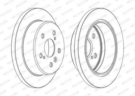 Диск гальмівний FERODO DDF1598C