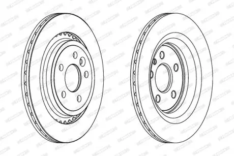 Диск гальмівний FERODO DDF1681C