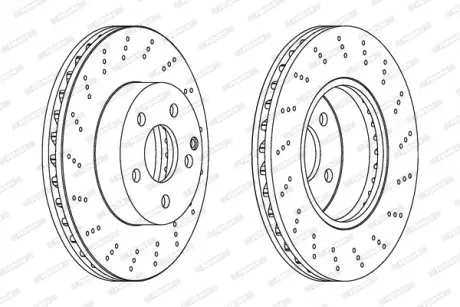 Диск гальмівний FERODO DDF1693C