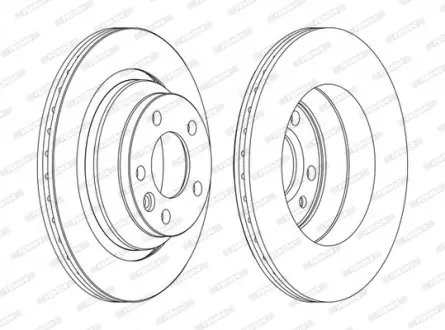 Диск гальмівний FERODO DDF1698C