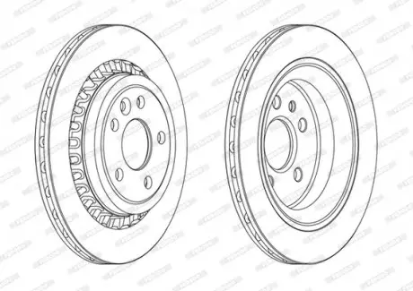 Диск гальмівний FERODO DDF1802C