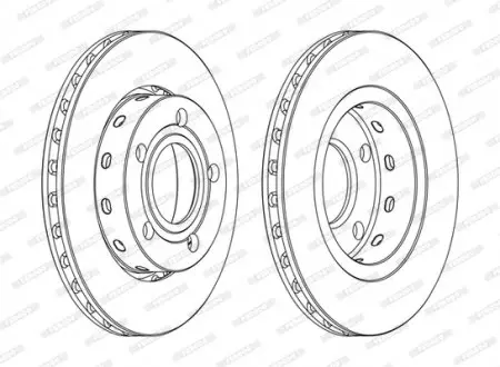 Диск гальмівний FERODO DDF1887C