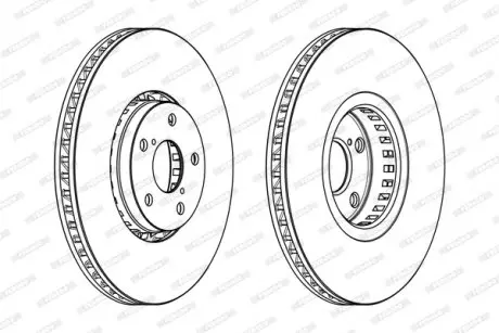 Диск гальмівний FERODO DDF1957RC-1