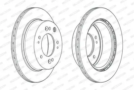 Диск гальмівний FERODO DDF2285C