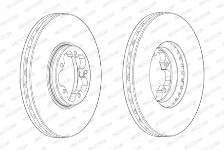 Диск гальмівний FERODO DDF2470-1
