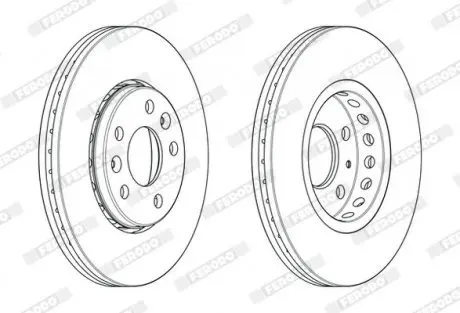 Диск гальмівний FERODO DDF2507C