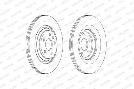 Диск гальмівний FERODO DDF2546C
