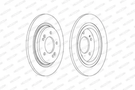 Диск гальмівний FERODO DDF2604C