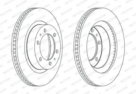 Диск гальмівний FERODO DDF2607C