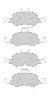 Гальмівні колодки, дискові FERODO FDB4996
