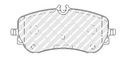 Тормозные колодки FERODO FVR5068