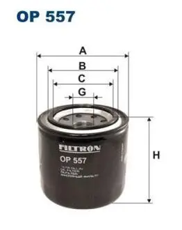 Фільтр масляний FILTRON OP557 (фото 1)