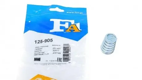 Пружина выхлопной трубы Opel Astra/Vectra 91-05 Fischer Automotive One (FA1) 125-905