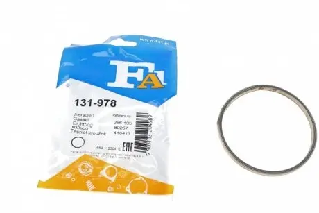 Прокладка выхлопной трубы Ford Transit Connect 1.8 16V 02-13 (78x85x5) (кольцо) Fischer Automotive One (FA1) 131-978