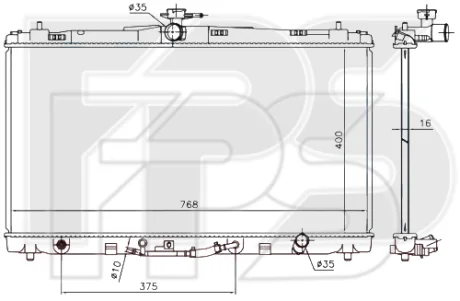 Радіатор охолодження FPS FP70A101