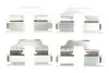 Планка суппорта (заднего) прижимная (к-кт) Renault Scenic III/Megane III 1.2-2.0dCi 08- (Lucas) FRENKIT 901773 (фото 1)