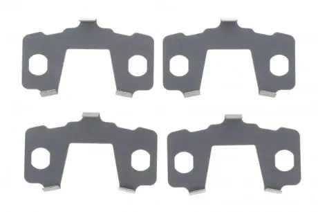 Комплект протискрипних пластин (задніх) Citroen C4/Peugeot 4008 12-/Mitsubishi Outlander 06- (Eurorepar/Motaqui) FRENKIT 940093