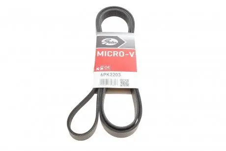 Ремень генератора MB Sprinter 2.3 96-06 M111 Gates 6PK2203