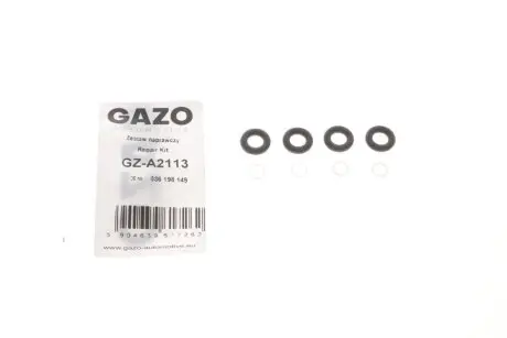 Уплотнительное кольцо форсунки VW Golf/Passat/Touran 1.6FSI 03-08 (+ втулка) (к-кт на 4шт) GAZO GZ-A2113