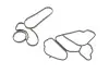 Прокладка корпуса масляного фильтра (к-кт) BMW X5 (E53/E70) 3.0 d (M57) 03-10 GAZO GZ-A2416 (фото 1)
